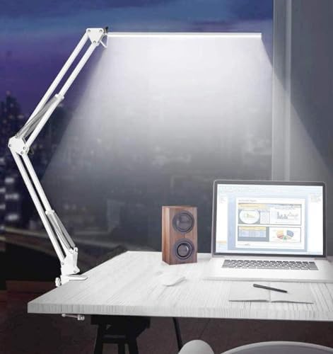 Adjustable swing arm lamp with clamp — photo 5