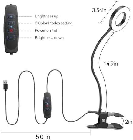 Ring light clamp-on for monitor — photo 4