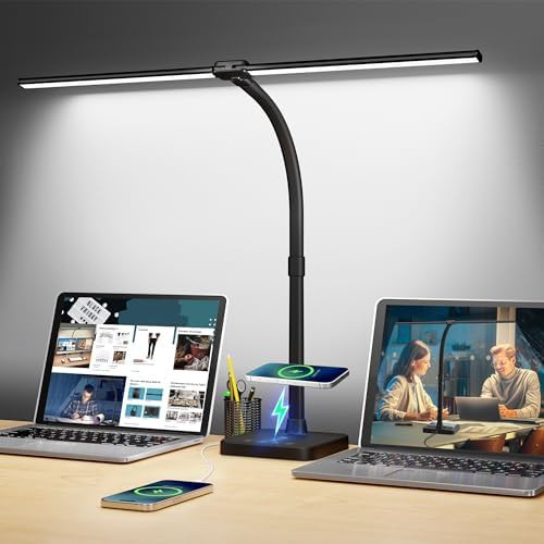 Double Head Lamp with Wireless Charging