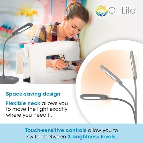 Grey Soft Touch LED Desk Lamp — photo 3