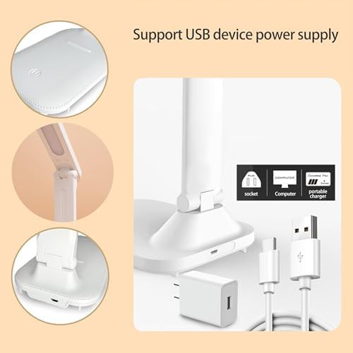 Weighted Base LED Reading Lamp with USB Charger — photo 3