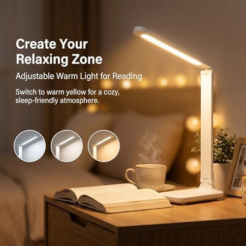 Weighted Base LED Reading Lamp with USB Charger — photo 4