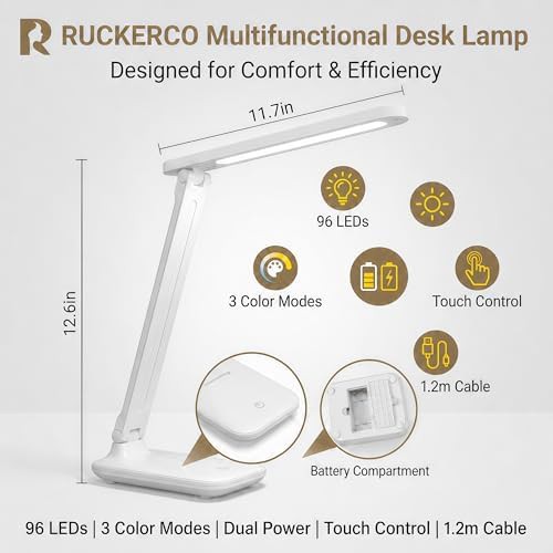 Weighted Base LED Reading Lamp with USB Charger — photo 5