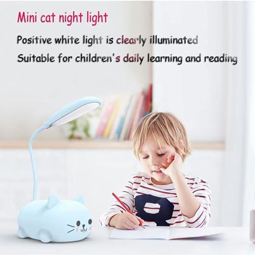 Green cat night light for kids — photo 4