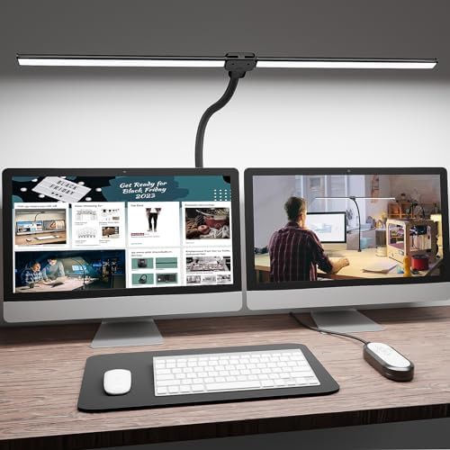 Bright Double Head Monitor Task Lamp