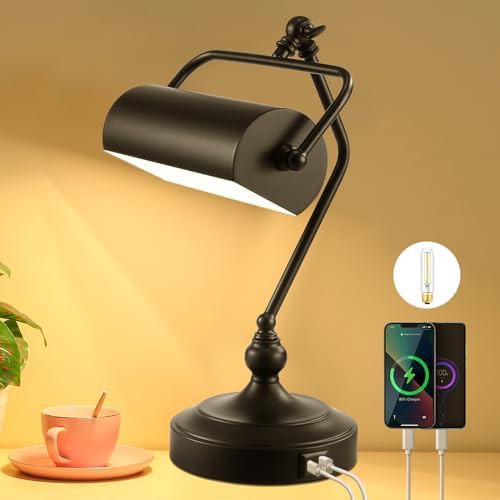 Black Vintage Piano and Desk Lamp