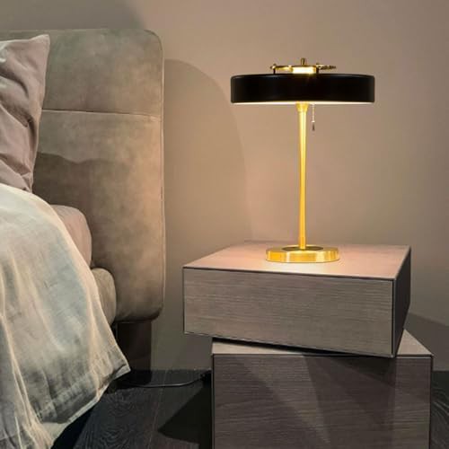 Black 3-Light Table Lamp with Pull Switch — photo 4
