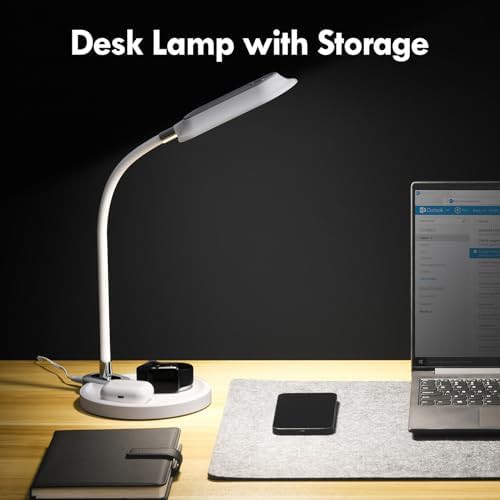 Gooseneck Reading Lamp with Storage Base — photo 4