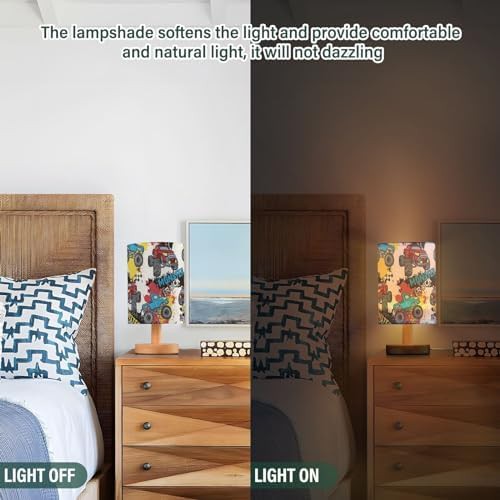 Monster Trucks and Cars Bedside Lamp — photo 4