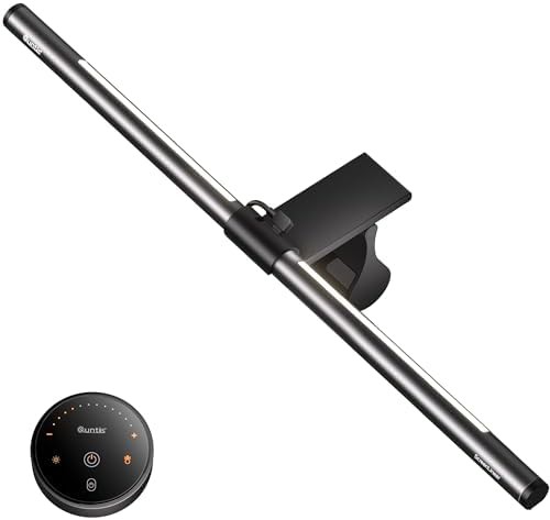 Gray Dual Light Monitor Bar with Remote