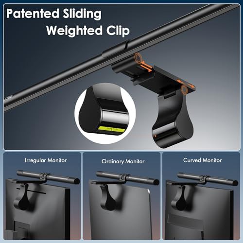 Gray Dual Light Monitor Bar with Remote — photo 4