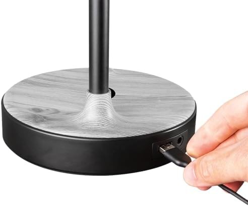 Wireless charging black and grey lamp — photo 5