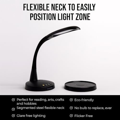 Black Portable Rechargeable Task Lamp — photo 5