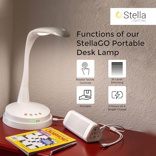 White Portable Wireless Charging Lamp — photo 3