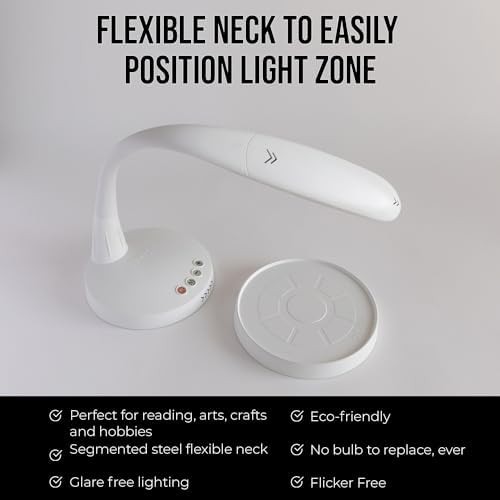 White Portable Wireless Charging Lamp — photo 5