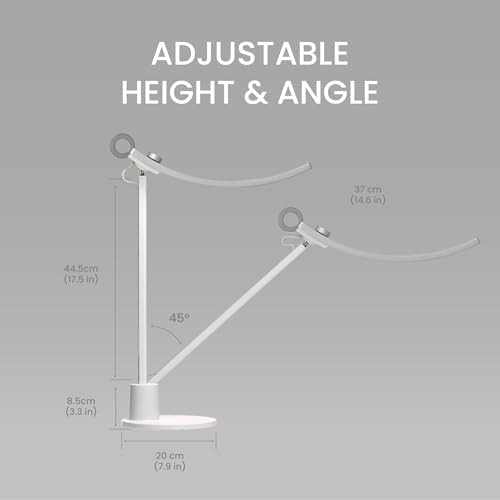Genie Matte Silver Compact Desk Lamp — photo 5
