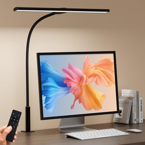 Black Metal Clip Light for Study