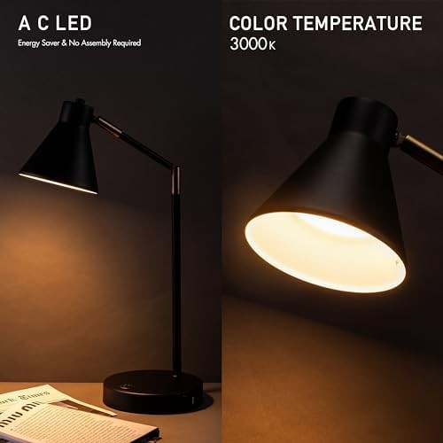 Astrum LED Desk Lamp with Dual USB Black — photo 4