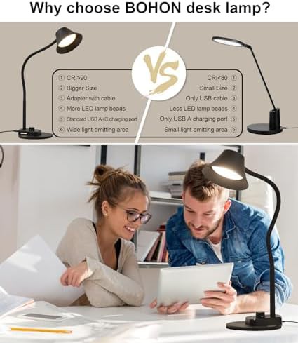 Black Fully Dimmable Bedside Lamp — photo 4