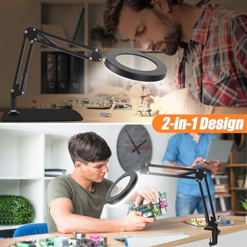 Magnifying Glass Swing Arm Lamp for Crafts — photo 5