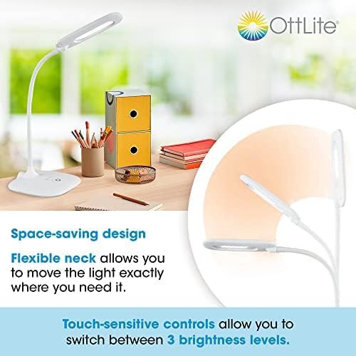 ClearSun LED Soft Touch White Desk Lamp — photo 3