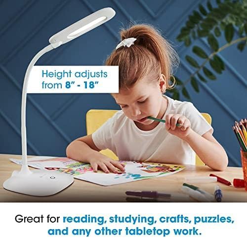 ClearSun LED Soft Touch White Desk Lamp — photo 5