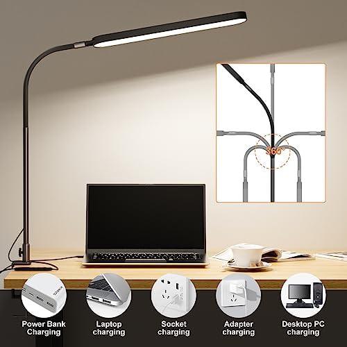 Tall Flexible Gooseneck Clamp Lamp — photo 4