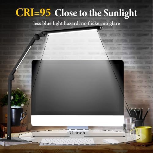 Dual Light Swing Arm Touch Lamp — photo 4