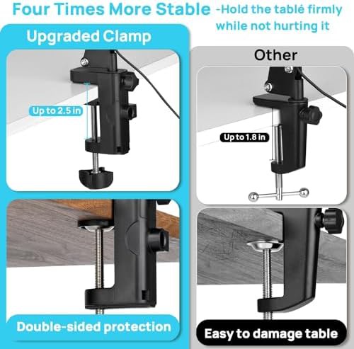 Glass Magnifying Desk Lamp with Stand — photo 4