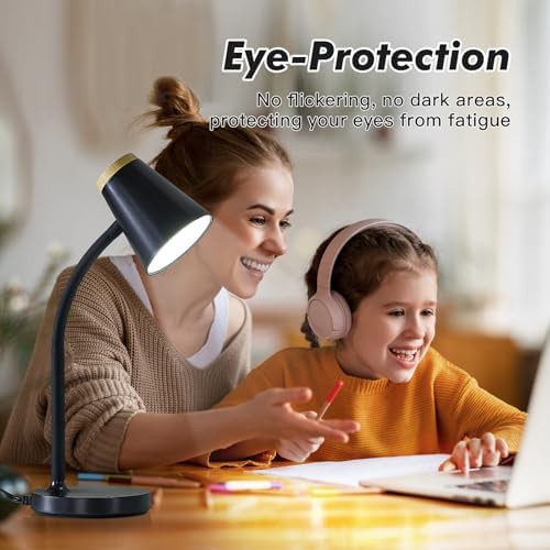 Black Gooseneck LED Lamp with Touch Control — photo 5