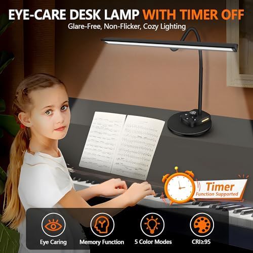 LED Piano Lamp with Gooseneck — photo 4