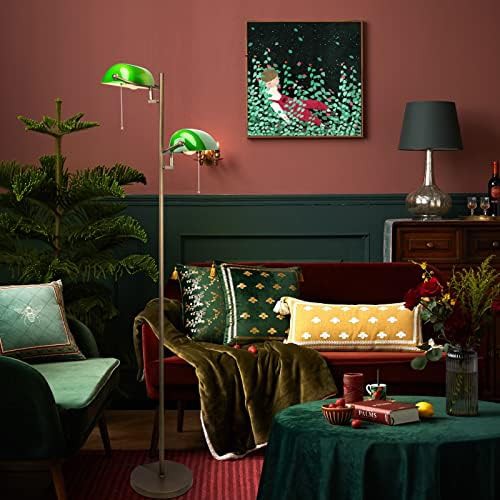 Bankers Desk and Floor Lamp Bundle — photo 3