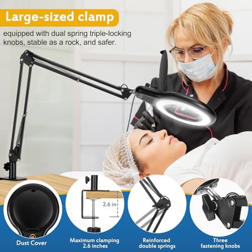 High Lumen Magnifying Lamp with Swing Arm — photo 5