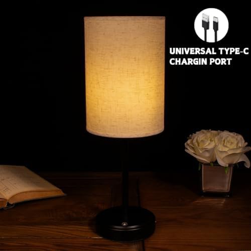 Two pack cordless minimalist metal desk lamps — photo 4