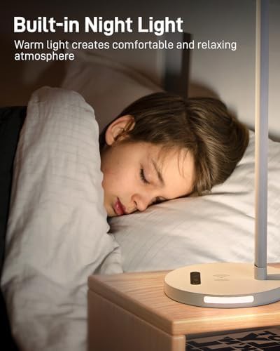 White Foldable Lamp with Wireless Charger — photo 5