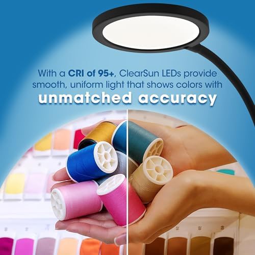 Circular Black LED Wireless Charging Lamp — photo 4