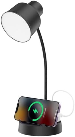 Black LED Lamp with Phone Holder