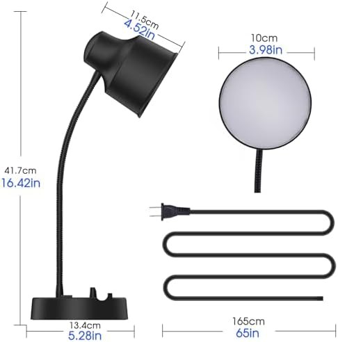 Black LED Lamp with Phone Holder — photo 5