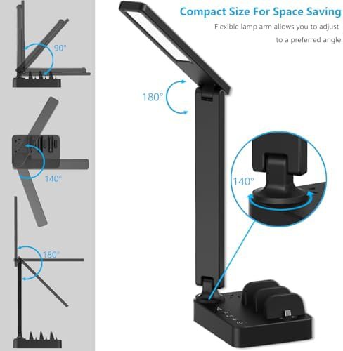 LED Desk Lamp with Charging Station — photo 5