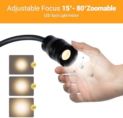 Zoomable LED Spotlight Clip On Lamp — photo 3