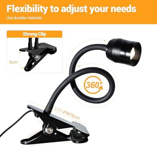 Zoomable LED Spotlight Clip On Lamp — photo 4