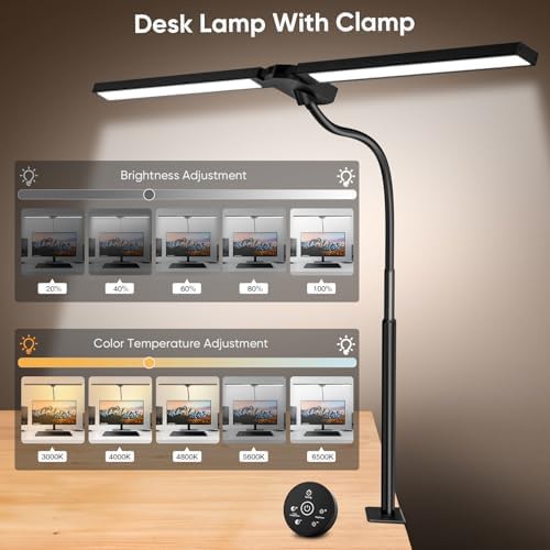 Dual head clamp on architect lamp — photo 4