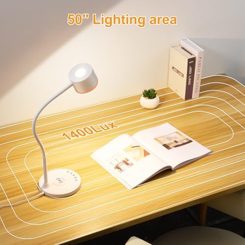 Bedside Desk Lamp with Wireless Charging — photo 4