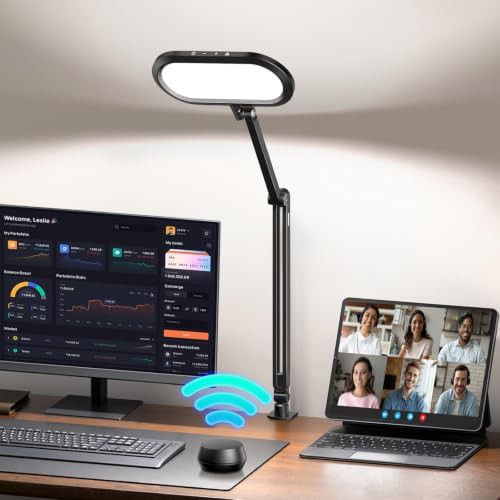 Dual Side LED Lamp with Desk Clamp