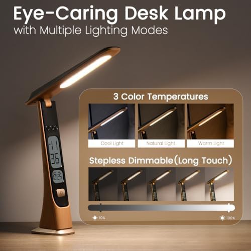 Rechargeable Foldable Lamp with Time Display — photo 5