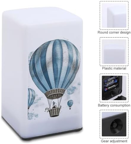 Hot Air Balloon Print Bedside Lamp — photo 3