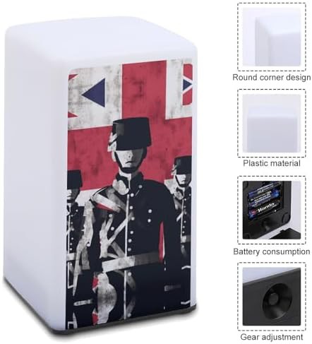 Soldier and Flag Printed Desk Lamp — photo 3