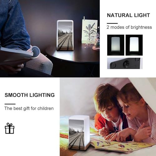 Train Track Printed Battery Powered Lamp — photo 4