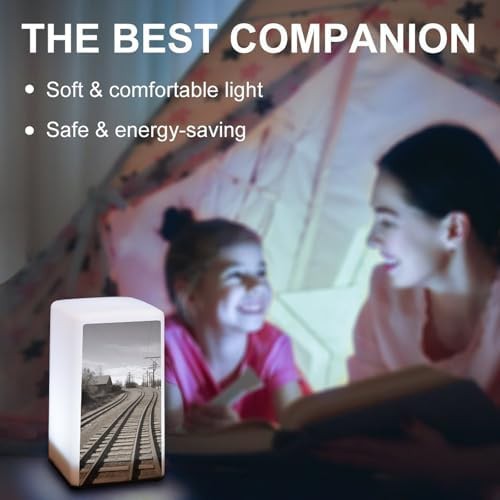Train Track Printed Battery Powered Lamp — photo 5