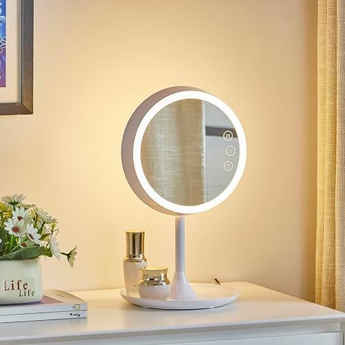 Touch Desk Lamp with Makeup Mirror — photo 3